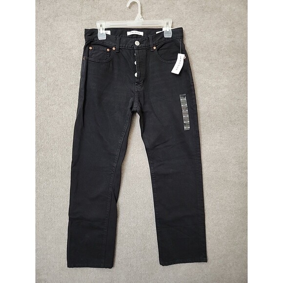 PacSun Other - PacSun Straight Leg Jeans Mens 30x30 Black Button Fly Cotton Non Stretch NEW